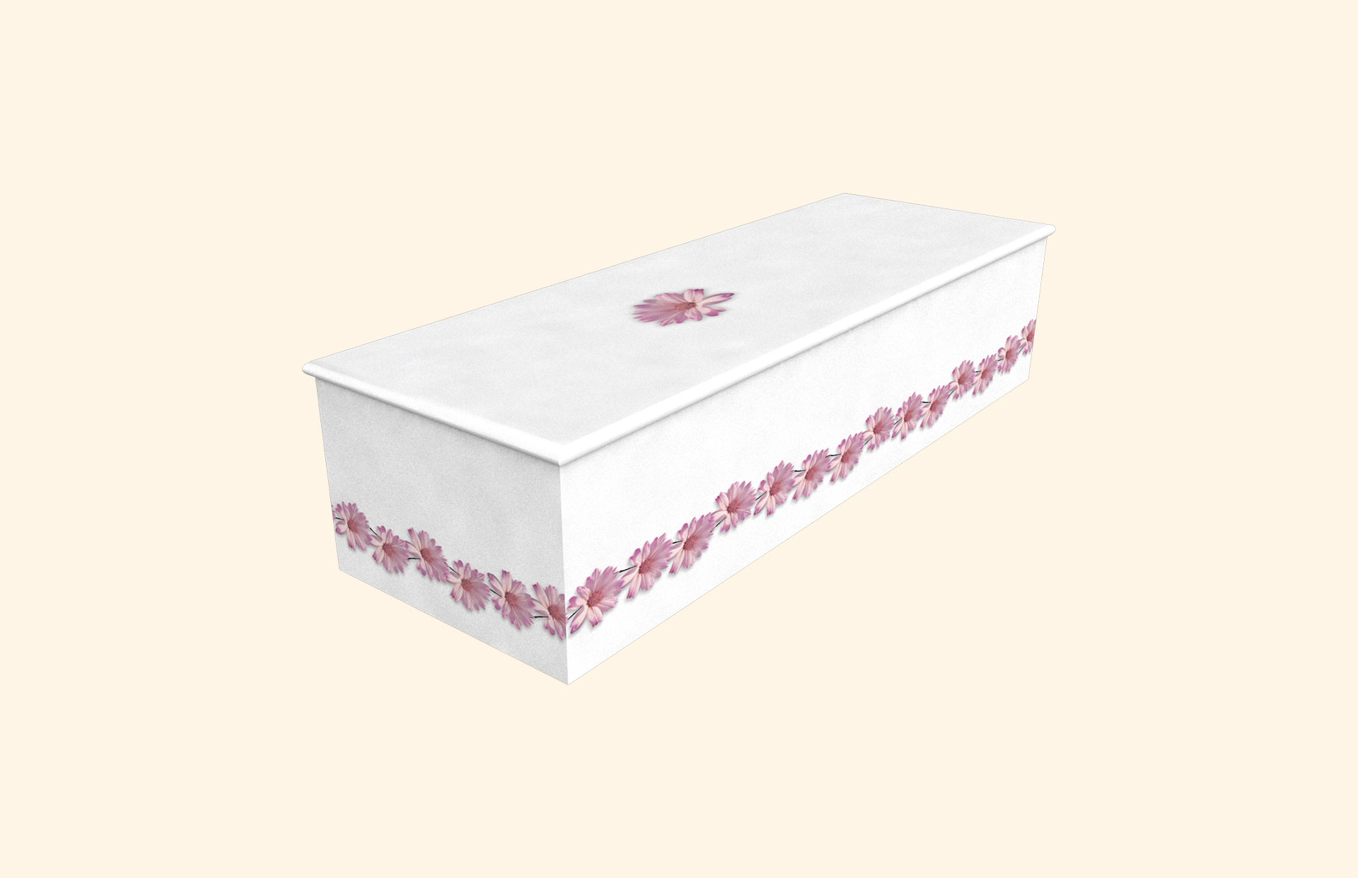 Daisy Chain white child casket